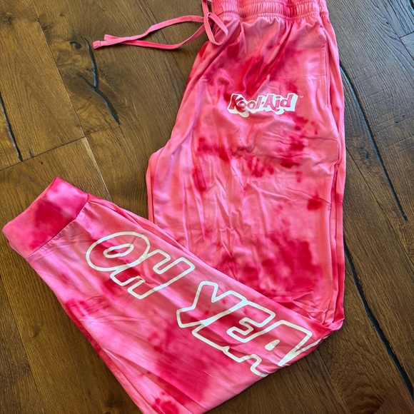 NWOT MAD Engine Pink Tie-Dye Kool-Aid Sweatpants - Picture 1 of 6